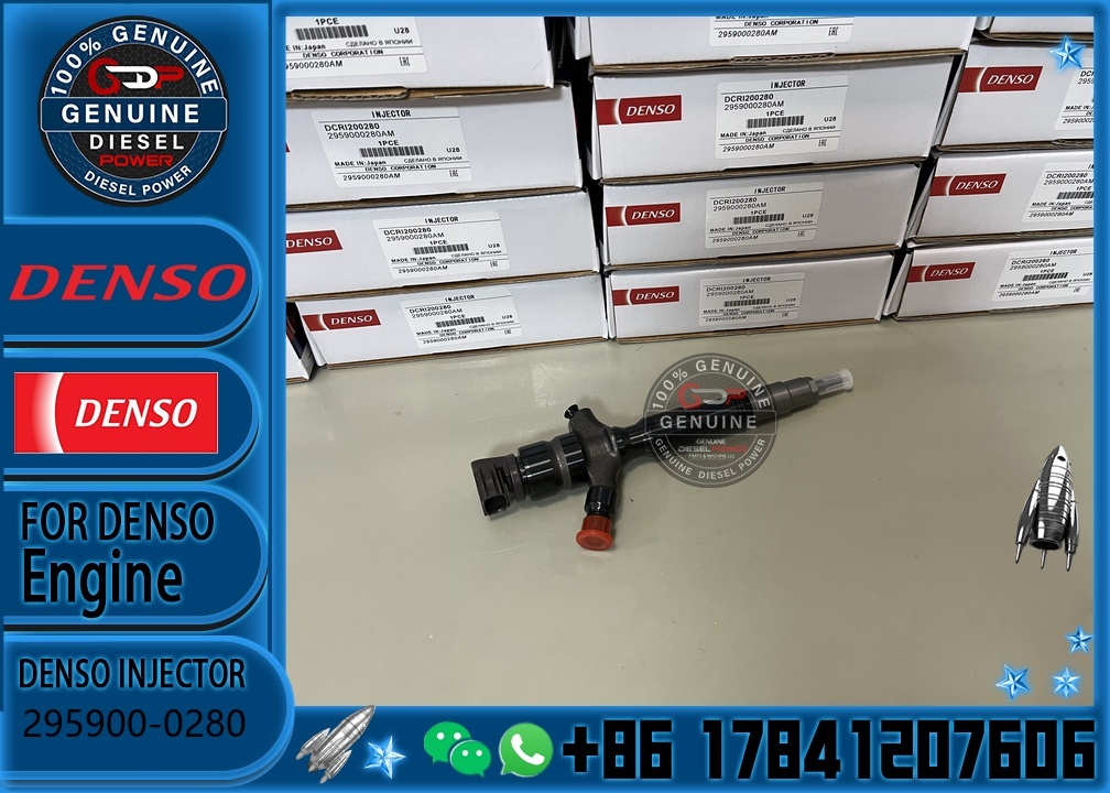 Truck Engine Parts Common Rail Diesel Fuel Injector 295900-0280 23670-30450 2959000280 2367030450
