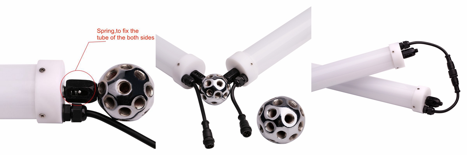 Трубка этапа СИД RGB DMX 360 градусов испуская пикселы точки свободные 24VDC 26W 18