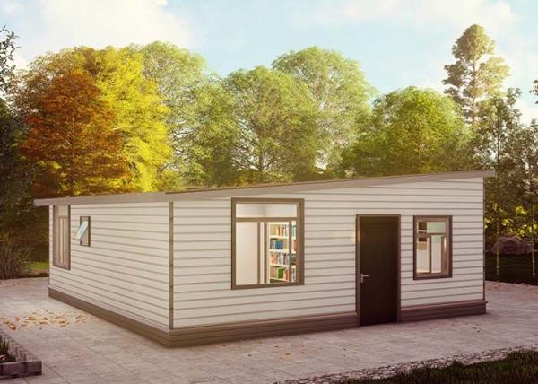 Les cabines et les appartements préfabriqués de mamie et les Chambres de cadre en acier légères conçoivent