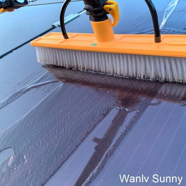 Physical Cleaning Solar Panel Brush with 55 Cm Flat Head and 10.0 M Telescopic Handle