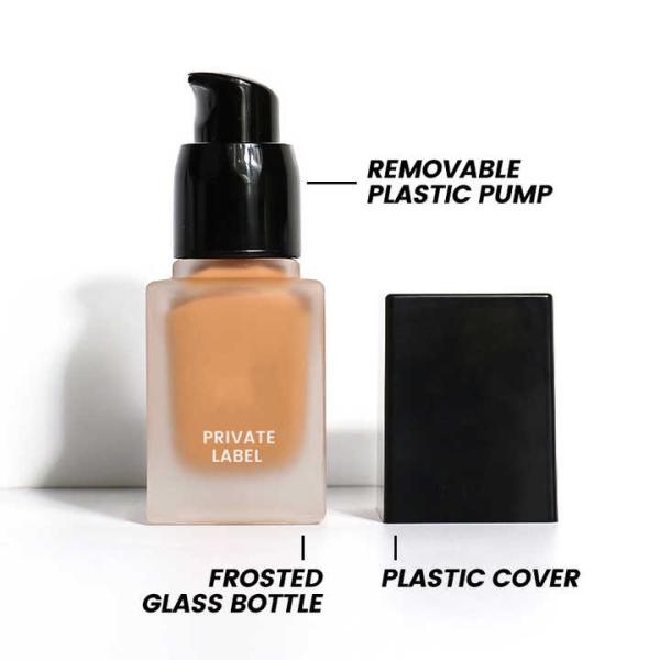 Alta calidad 10 tonos tubo cuadrado maquillaje fundación cobertura completa de la etiqueta privada concealer impermeable fundamento líquido mate