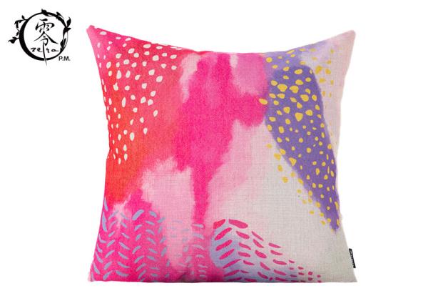 Colorful Abstract Graffiti Paint Silk Cotton Pillow Throw Square Soft Cloth Sofa Waist