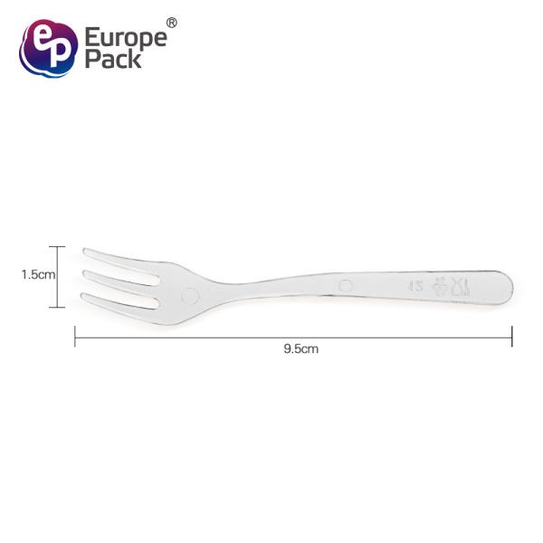Food grade eco-friendly disposable ps material plastic two prong fork