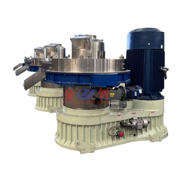 Linha de produção completa de pellets de madeira com motor / sistema de lubrificação automática de 1 ano