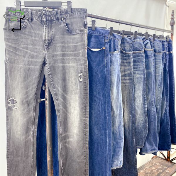 Pre Loved Brand Men's Jeans Mixed Clothing Outdoors Classic Casual Used Luxury Clothes