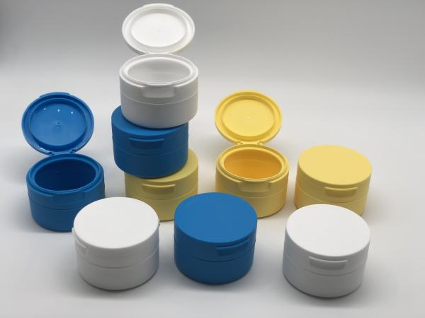 2.65Oz/75g Empty Cosmetic Jar Packaging PP Plastic Cosmetic Jar With PMMA Round Cylinder