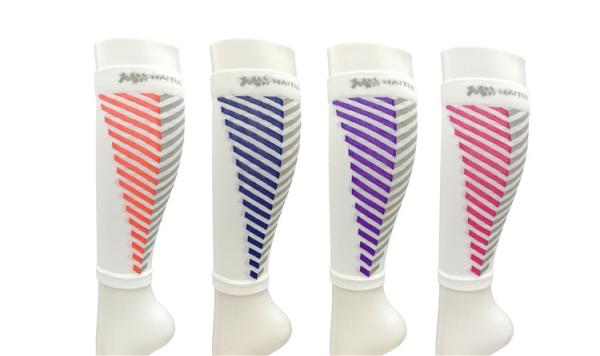 Pink / Purple Odor Resistant Leg Pressure Socks Nylon Compression Stockings For Unisex Adults