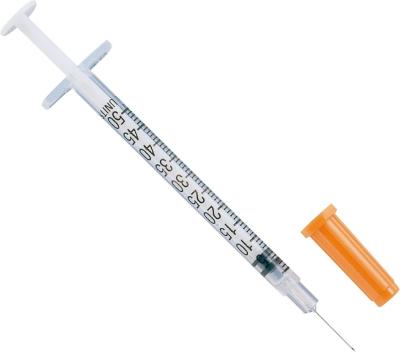 Medical Disposable Insulin Injection Syringe 8mm 10mm Carton Packaging