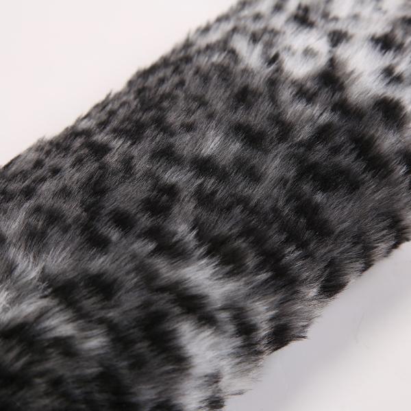 Creative Leopard Print Plush Pencil Case Cute School Bag Stationery Pencilcase Girls School Supplies Student Storage Bag