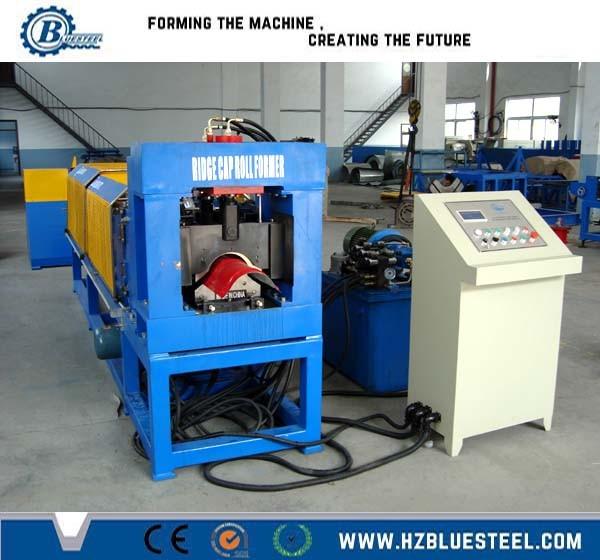 O rolo da espessura 14-22 de Ridge Cap Forming Machine 0.3-0.8mm posta a movimentação de corrente