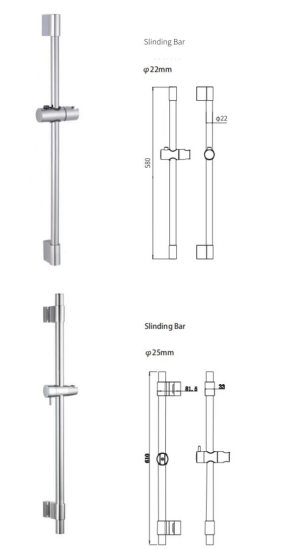 Регулируемый слайд-бар для современной простой нержавеющей стали SUS304 ванной душевой подъемник