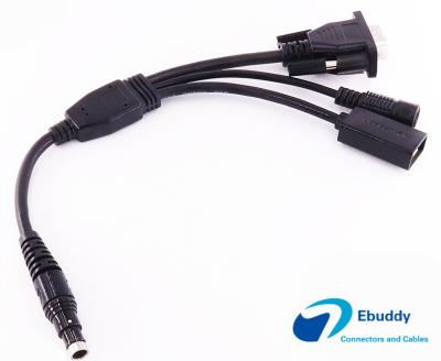 Cabo feito sob encomenda compatível terminal handheld de fischer do cabo de dados de GPS a DB9 USB