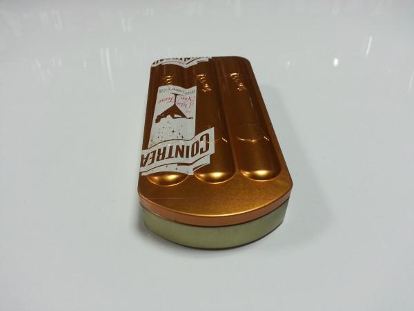 Printed Cartoon Cigar Tin Box ,Irregular Tinplate Case ,Cigar Tin Container
