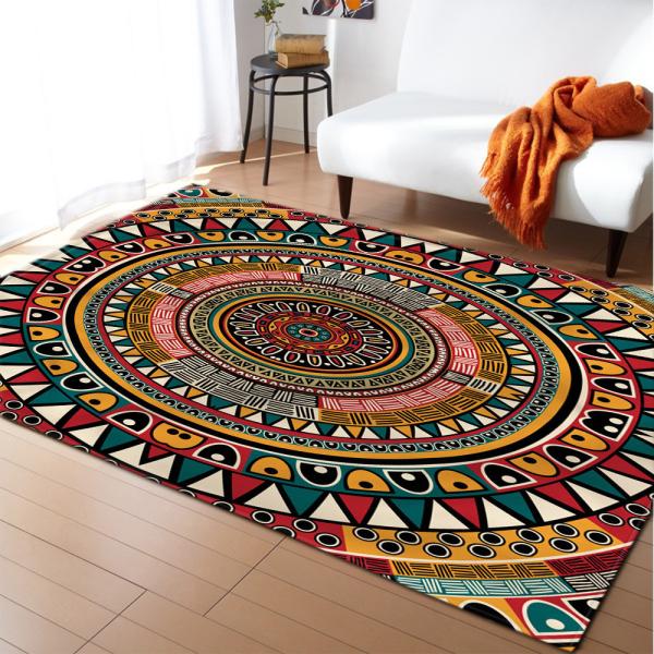 Landscape Cartoon Bedroom Floor Carpets Rug Under Dining Table Machine Washable