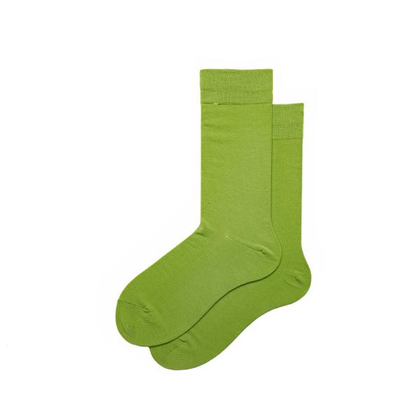 Retro Lady Cotton Loose Plain Coloured Socks Solid Color Tube