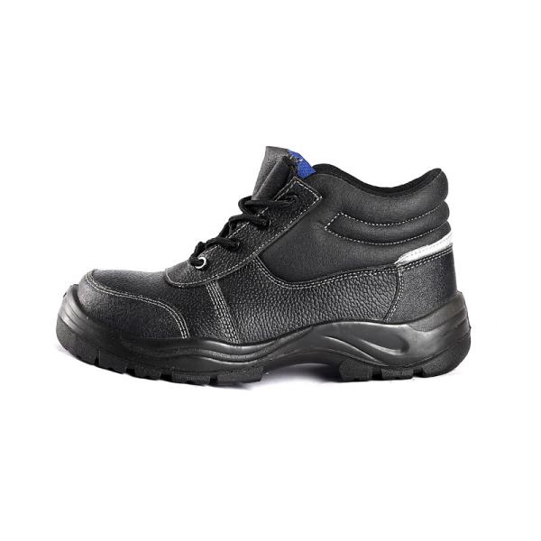 Safety Boot Shoes Embossed Genuine First Layer Cow Leather Men'S Footwear Work Boots