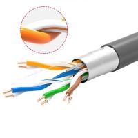 Revestimento de PVC de Indoor do condutor do ftp Lan Cable Oxygen Free Copper de CAT5e
