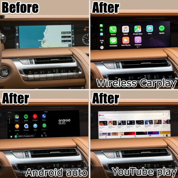 Игра carplay видео- интерфейса коробки навигации Lexus LC500 LC500h GPS беспроводная и андроида автоматическая youtube Google