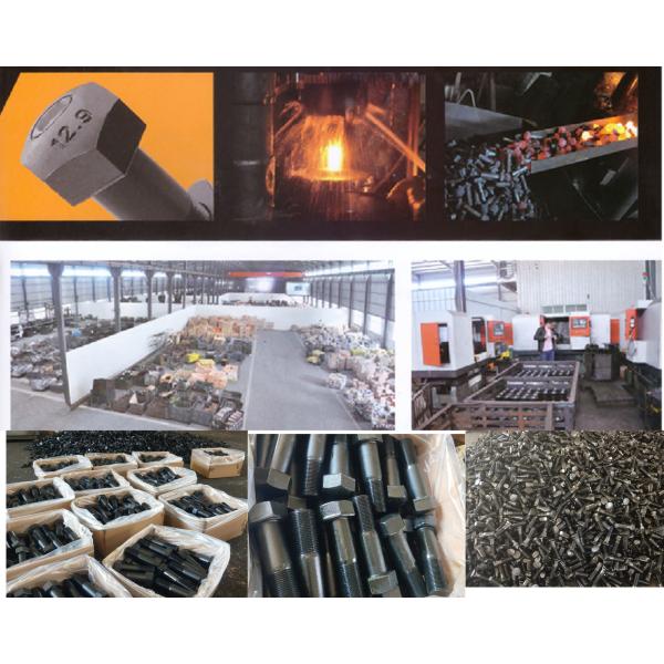 Tornillos de zapata de oruga para KOBELCO SK100/SK140/SK200/SK330 Grado 12.9 Tornillo de alta resistencia para excavadoras