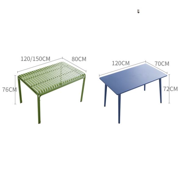 Aluminum Metal Patio Terrace Balcony Leisure Chair and Table Set Outdoor Armchairs