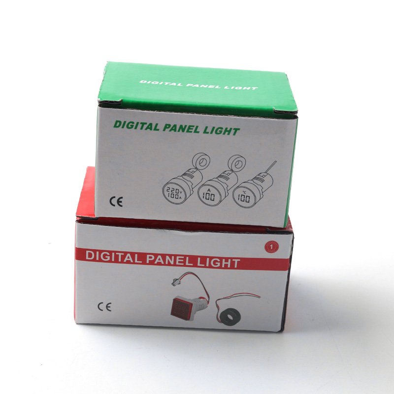 YZ Mini LED Digital Display Indicator Light Small Panel Meters for Voltage and Current Measurement 16-22VAMS Plastic