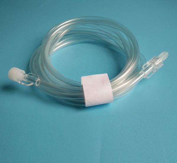 Pyrogen Free Medical Extension Tube IV Extension Tubing Set With Dual Check Valve