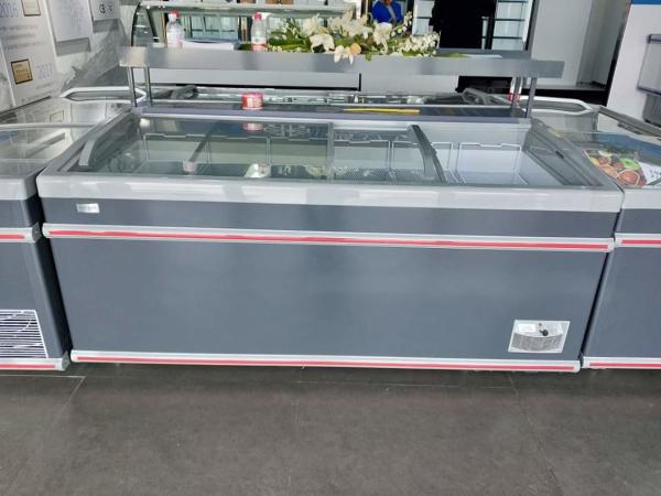 Smooth glass door freezer refrigerator supermarket large capacity