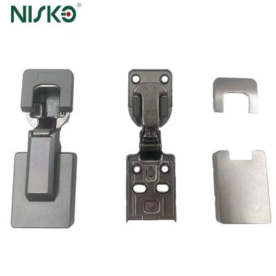 4D Slim Soft Close Cabinet Hinge Hydraulic Concealed Thick Door Hinge for Furniture