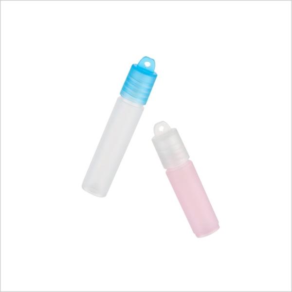 Mini Fancy Cylinder Clear Essential Oil Roller Bottles Stainless Steel Roller Eye Cream Perfume