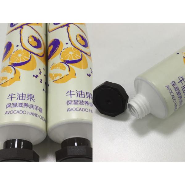ABL375/9 Cosmetic Laminated Tube For Hand Cream With Small Octagonal Screw Cap