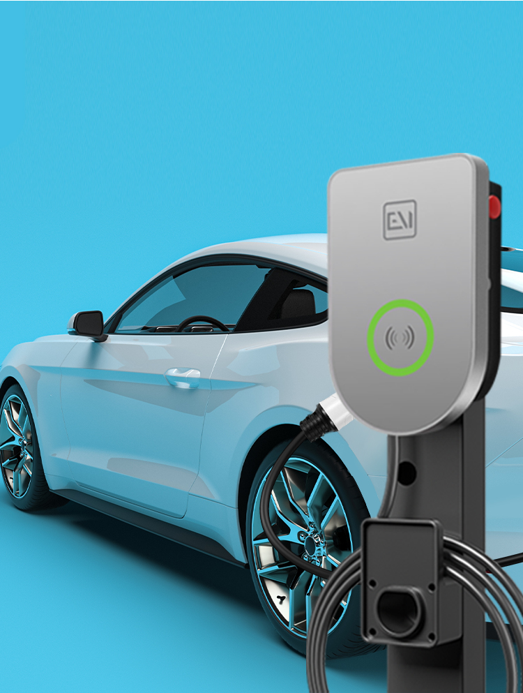 22 LCD киловатта стены экрана установили зарядную станцию EV с RFID и приложением