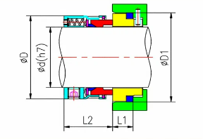 SRS-59u Systèmes d'étanchéité mécanique John Crane et étanchéité mécanique à ressort de Mutil Safematic pour pompe centrifuge