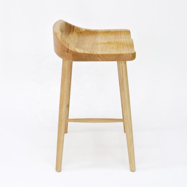 Solid Wood Bar Chair for Home Bar and Home Furniture in Nordic Style Mail Packing Y