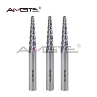 0.6μm 4 flûtes fin de broyeur à billes de broyeur de nez à billes adapté aux métaux non ferreux