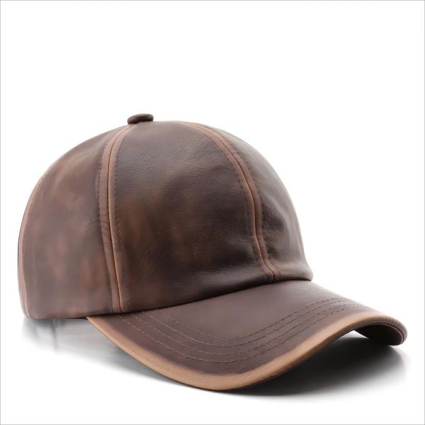 Fashional Classical Solid Color PU Baseball Cap