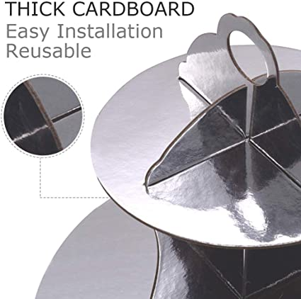 Biodegradable Red Colored Printed Paper Cupcake Stand In Gift Store