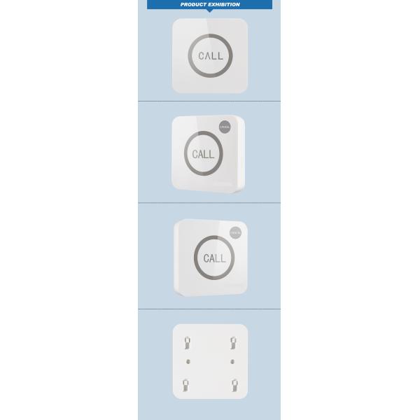 Беспроводный 433.92mhz пациентский сенсорный звонок колокол с 1 м выдвижной кабеля