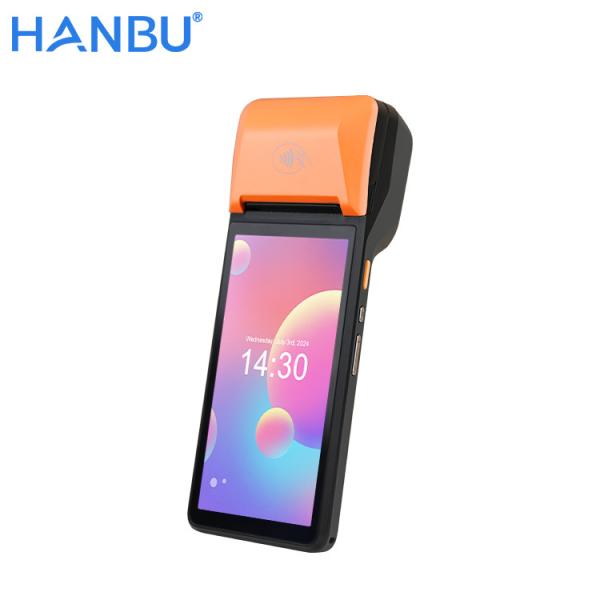 58mm Terminal Receipt Printer 64GB Mobile POS System With Printer And 5MP Rear Camera