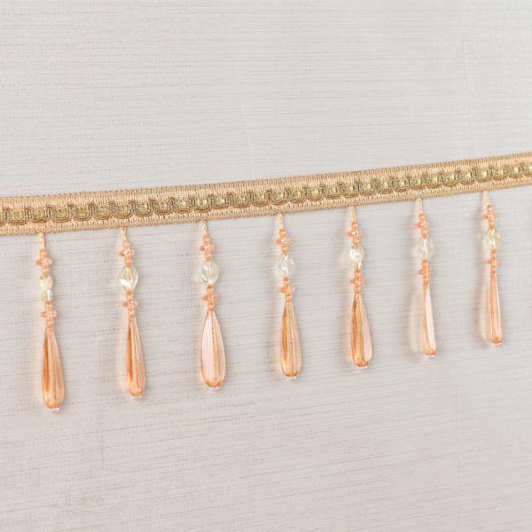 Handmade fashionable chain beads lace tassels fringes for curtain/sofa/pillow decoration