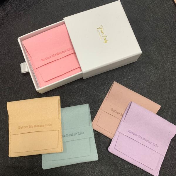 Custom Small Jewelry Bag for Earrings OEM Microfiber Jewellery Gift Pouch
