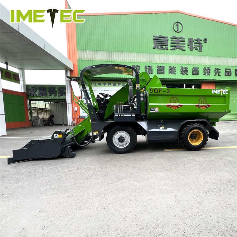 Auger Type Dairy Cow Manure Collector Dung Cleaning Equipment Self Dumping