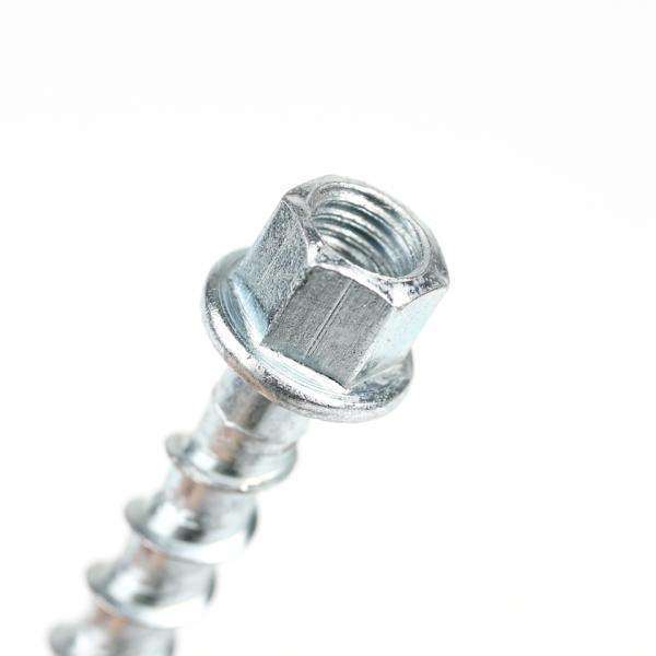 Ancrages à vis en béton en acier au carbone plaqué en zinc pour système de plafond