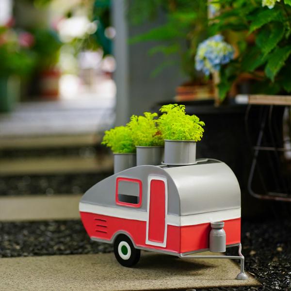 Metal Garden Ornaments Eco Friendly Vehicle Shaped Decorations