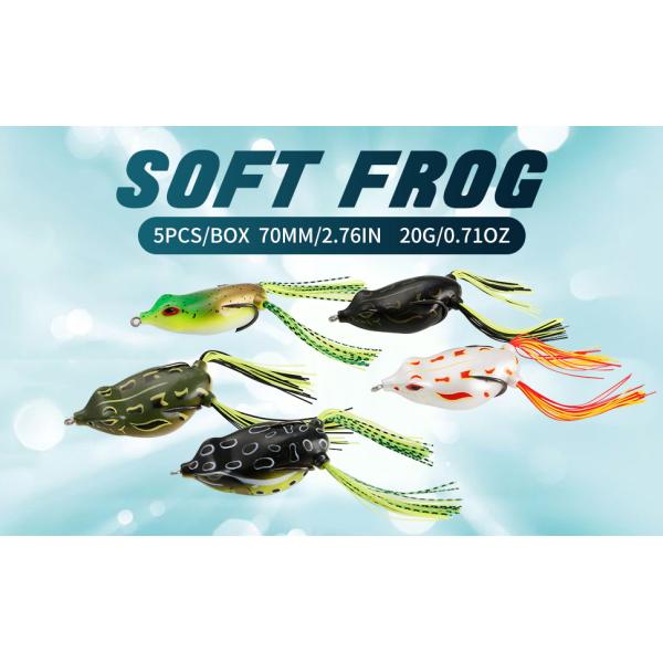 Soft Fishing Lure Kit Snakehead Frog Lures Set Fishing Lure Box