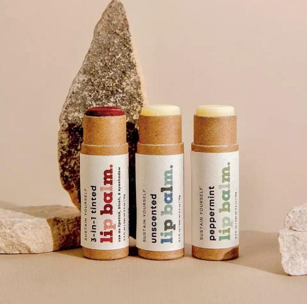 0.5oz Kraft Paper Lip Balm Tubes , Cardboard Deodorant Paperboard Push Up Tubes