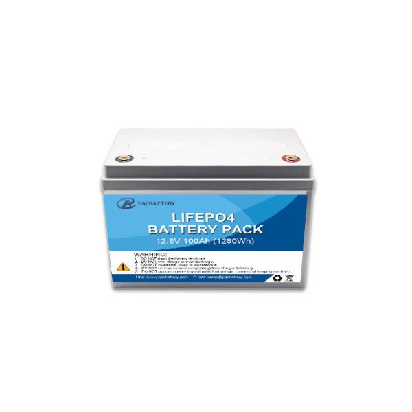 12.8V 100Ah Deep Cycle LiFePO4 Battery Pack for Camper RV and Marine Applications