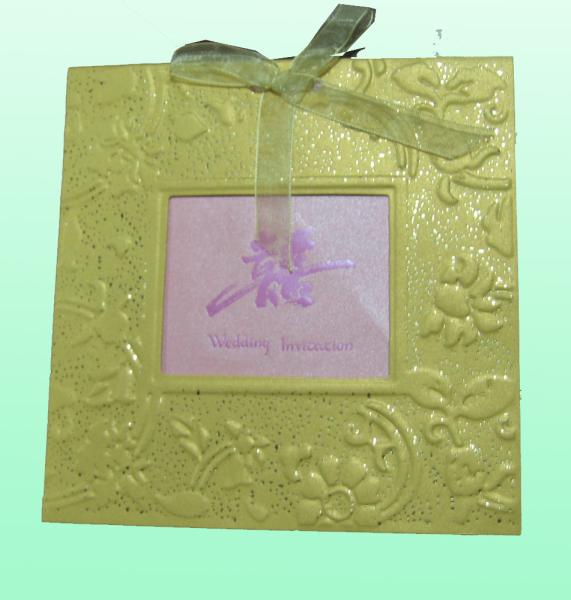 Greeting Card Printing , Custom Printing Paper Card With Ribbon , Paper Cards