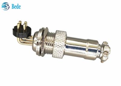 90 o conector da aviação do ângulo GX16 com pinos 6~10 fixa o estilo de solda do PWB
