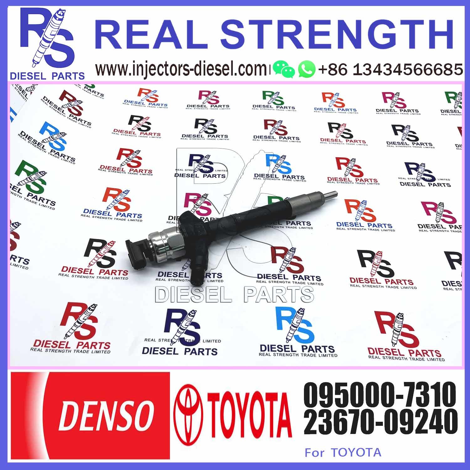Пластмассовый общий рельс 095000-7300 095000-7310 Для Toyota- Denso Injector 095000-7670 23670-09280 Сделано в Китае