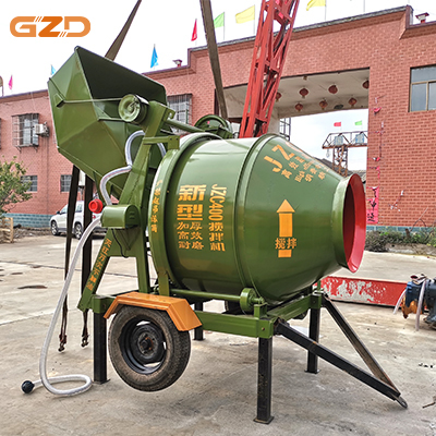 Portable Automatic Mobile Self-Loading Concrete Mixer
